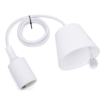 Aigostar - Cabo de alimentação 1xE27/60W/250V branco