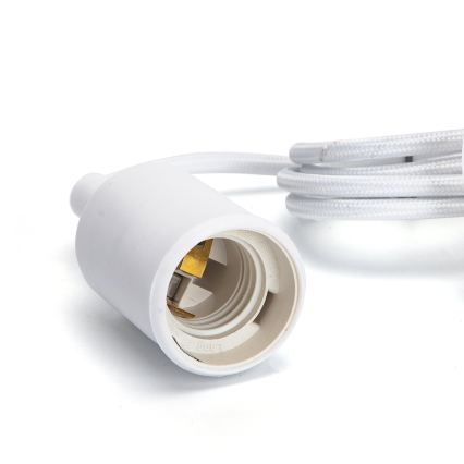 Aigostar - Cabo de alimentação 1xE27/60W/250V branco