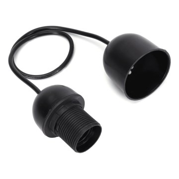 Aigostar - Cabo de alimentação 1xE27/60W/250V preto