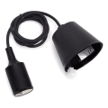 Aigostar - Cabo de alimentação 1xE27/60W/250V preto