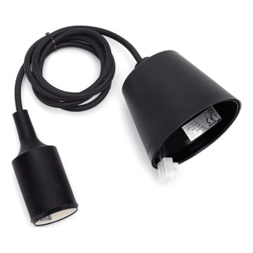 Aigostar - Cabo de alimentação 1xE27/60W/250V preto