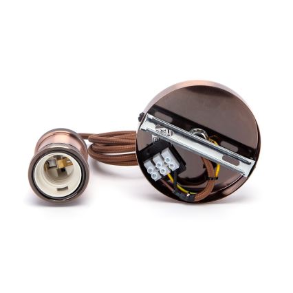 Aigostar - Cabo de carregamento 1xE27/60W/230V cobre