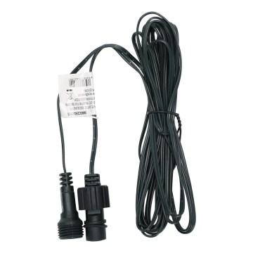 Aigostar - Cabo de extensão exterior para cordões de luz 5 m IP45 verde escuro