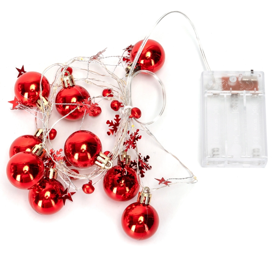 Aigostar - Guirlanda de Natal LED 20xLED/3xAA 2 m branco quente