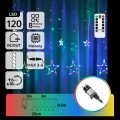 Aigostar - Cadeia de luzes de Natal LED para exterior 120xLED/8 funções 6x0,6m IP44 multicolorido + comando remoto