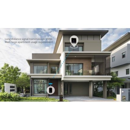 Aigostar - Campainha de tomada sem fios 230V branca