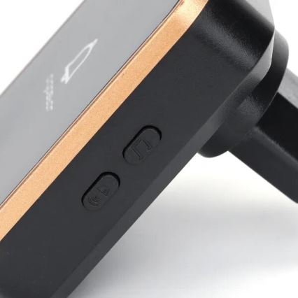 Aigostar - Campainha de tomada sem fios 230V preta