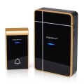 Aigostar - Campainha sem fio 3xAA/12V IP44 preta/cobre
