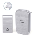 Aigostar - Campainha sem fios para tomada 230V/12V IP44 prateada