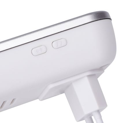 Aigostar - Campainha sem fios para tomada 230V/12V IP44 branca