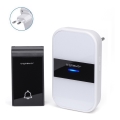 Aigostar - Campainha Sem Fios Plug-in 230V/12V IP44 branco/preto