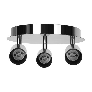 Aigostar - Candeeiro de focos 3xGU10/60W/230V cromado brilhante