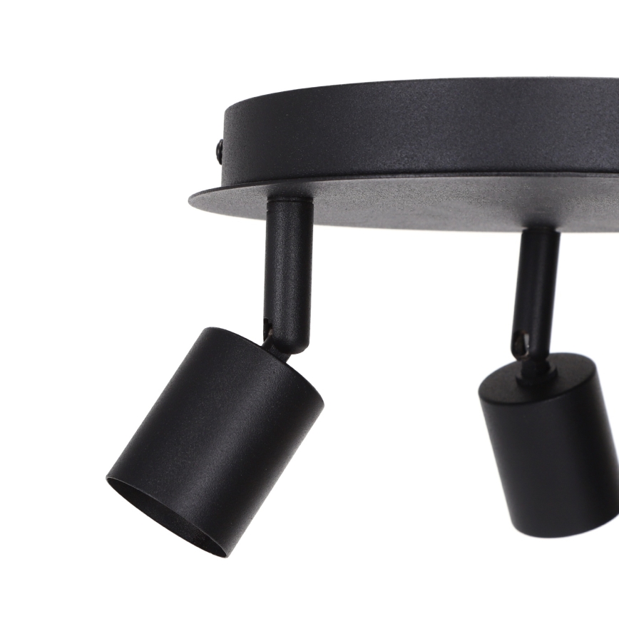 Aigostar - Candeeiro de focos 3xGU10/60W/230V preto