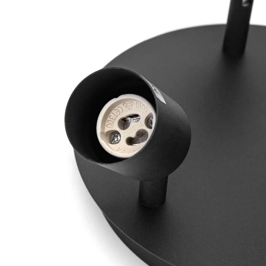 Aigostar - Candeeiro de focos 3xGU10/60W/230V preto