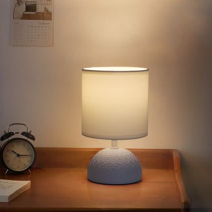 Aigostar - Candeeiro de mesa 1xE14/40W/230V azul/branco