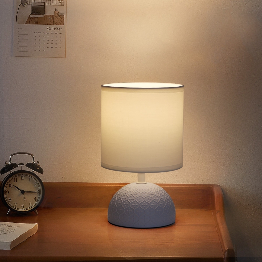 Aigostar - Candeeiro de mesa 1xE14/40W/230V azul/branco