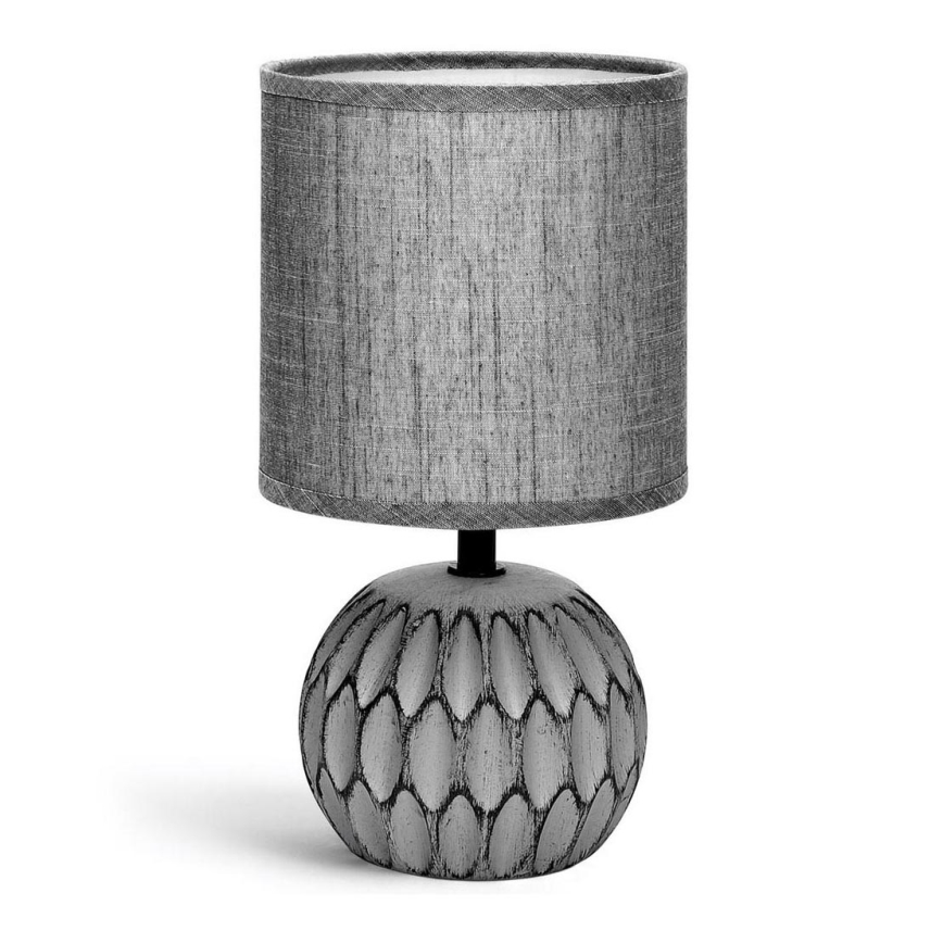 Aigostar - Candeeiro de mesa 1xE14/40W/230V cinzento