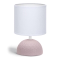Aigostar - Candeeiro de mesa 1xE14/40W/230V rosa/branco