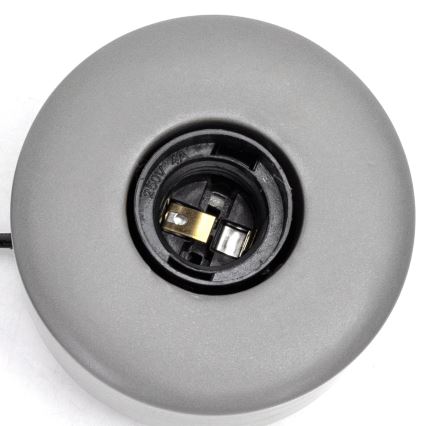 Aigostar - Candeeiro de mesa 1xE27/60W/230V cinzento