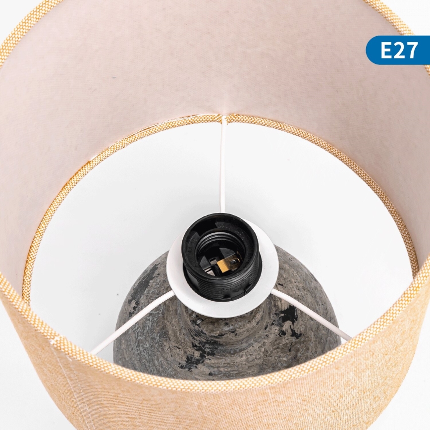 Aigostar - Candeeiro de mesa 1xE27/60W/230V