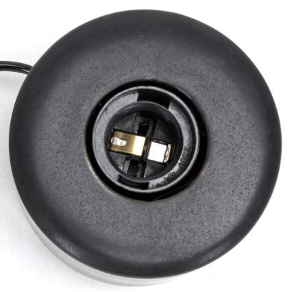 Aigostar - Candeeiro de mesa 1xE27/60W/230V preto