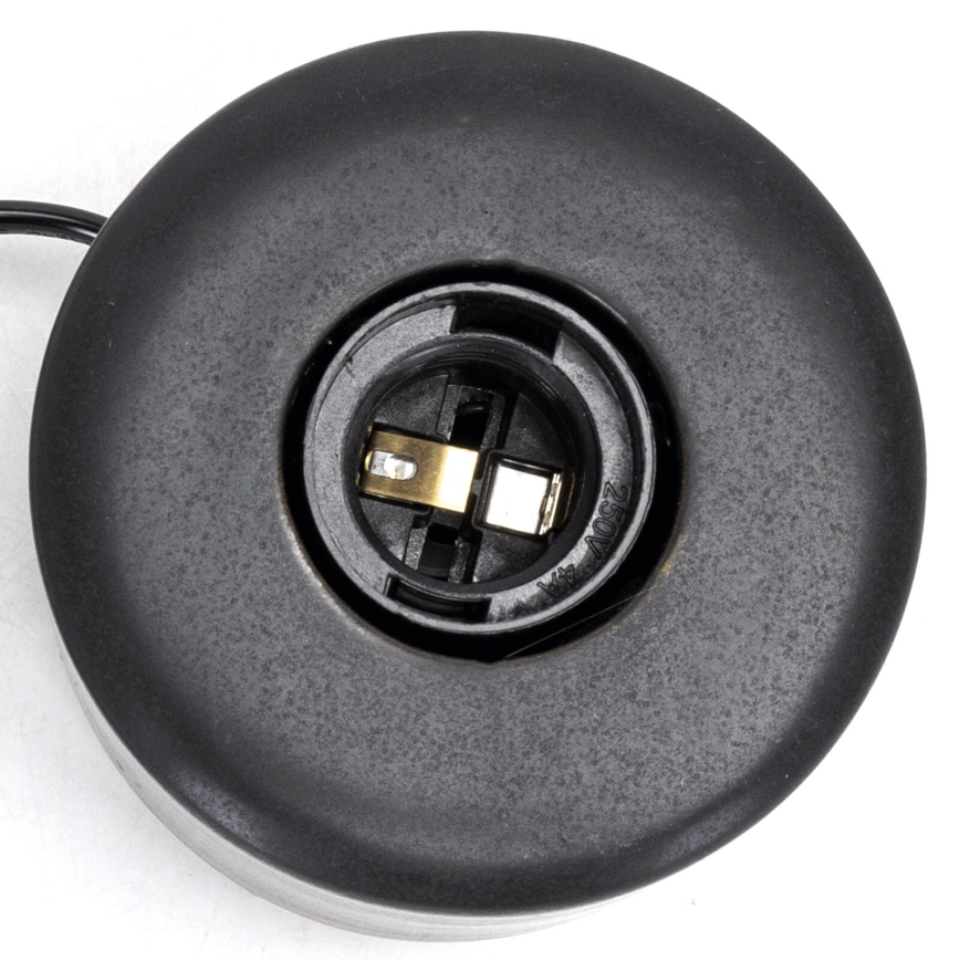 Aigostar - Candeeiro de mesa 1xE27/60W/230V preto