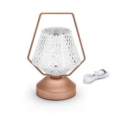 Aigostar - Candeeiro de mesa LED com regulação LED/1W/5V 2700/4000/6500K 1800mAh 20 cm