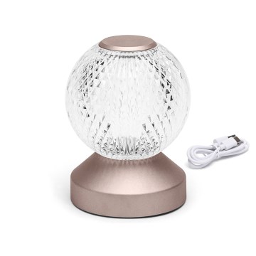 Aigostar - Candeeiro de mesa LED regulável LED/1W/5V 2700/4000/6500K 1800mAh 13,5 cm