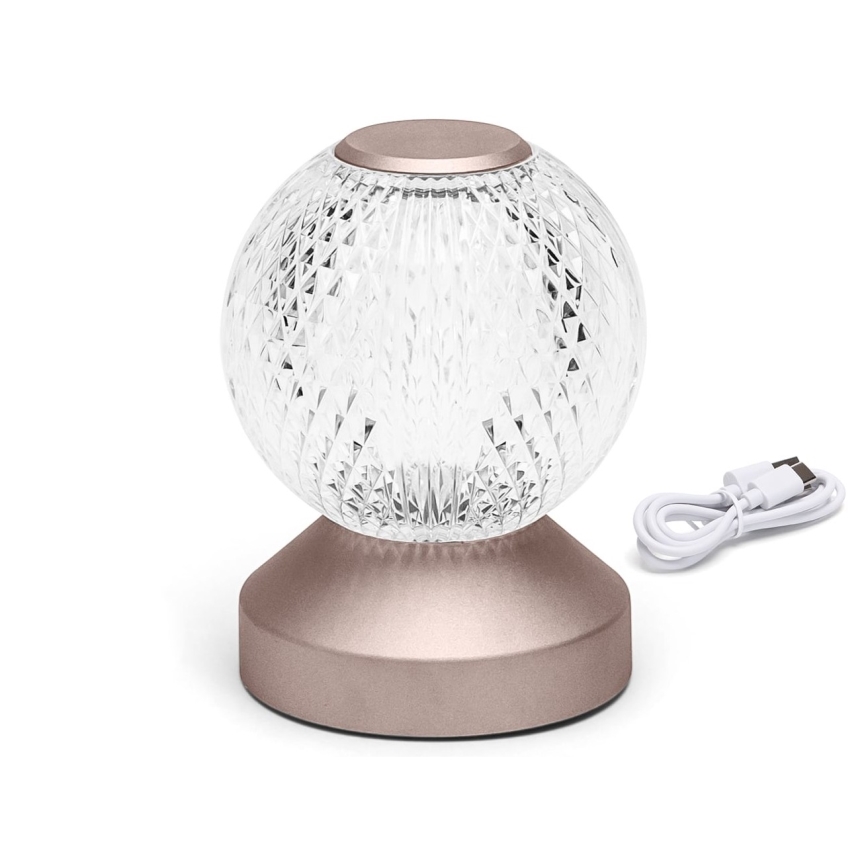 Aigostar - Candeeiro de mesa LED regulável LED/1W/5V 2700/4000/6500K 1800mAh 13,5 cm