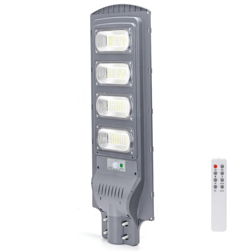 Aigostar - Candeeiro de rua solar LED com sensor LED/200W/3,2V 20000mAh IP65 6500K + comando