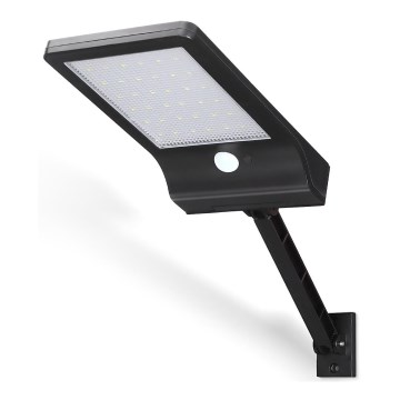 Aigostar - Candeeiro de rua solar LED com um sensor LED/3W/3,7V1800 mAh IP44 3000/4000/5000K + comando
