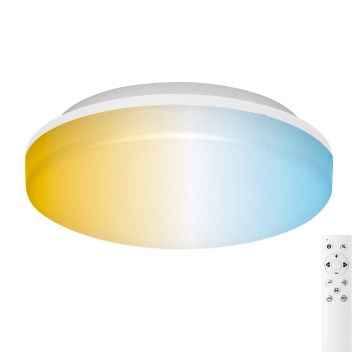 Aigostar - Candeeiro de tecto LED dimável para casa de banho LED/24W/230V 3000K-6500K IP54 Ø 33 cm + controlo remoto