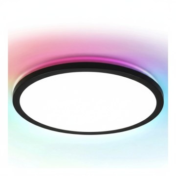 Aigostar - Candeeiro de teto LED RGBW dimerizável MESH LED/36W/230V 3000-6500K preto + comando remoto