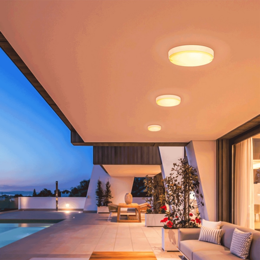 Aigostar - Candeeiro de teto solar regulável LED/3,2V 3000K/4000K/6500K IP65 + comando