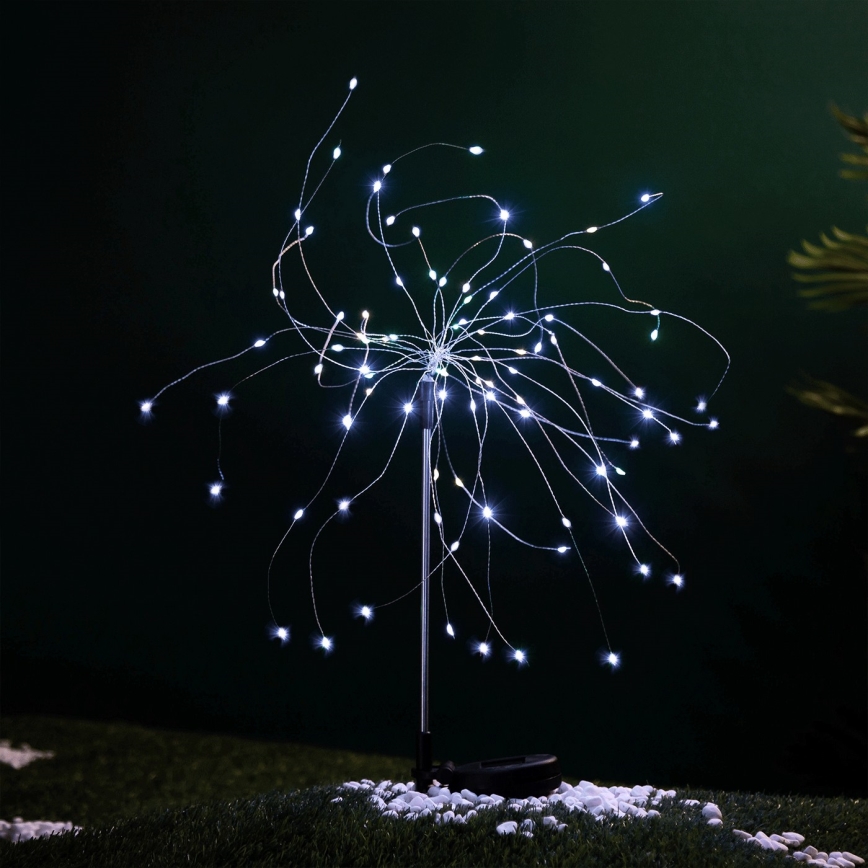 Aigostar - Candeeiro decorativo solar LED LED/0,03W/1,2V 88,5cm 6500K IP44