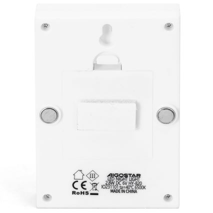 Aigostar - Candeeiro Noturno LED Portátil LED/4xAAA 6500K