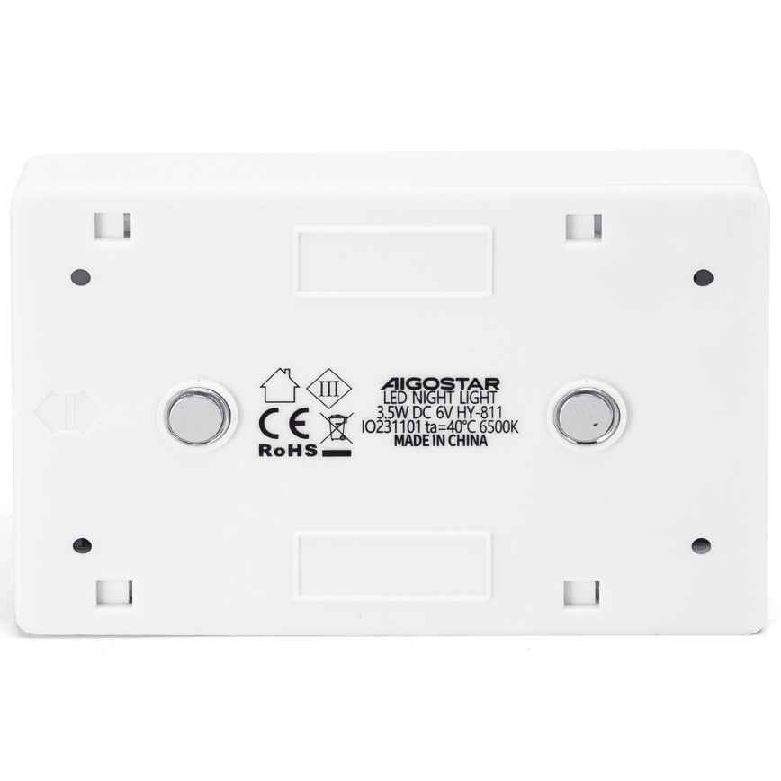 Aigostar - Candeeiro Noturno Portátil LED/4xAAA 6500K