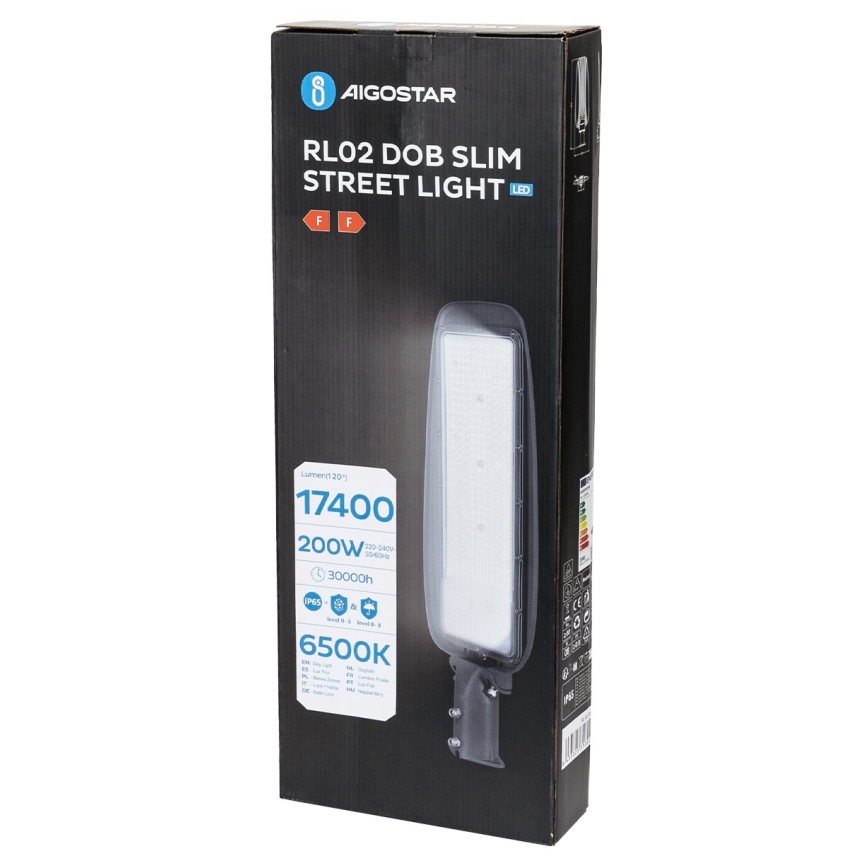 Aigostar - Candeeiro público LED LED/200W/230V 6500K IP65