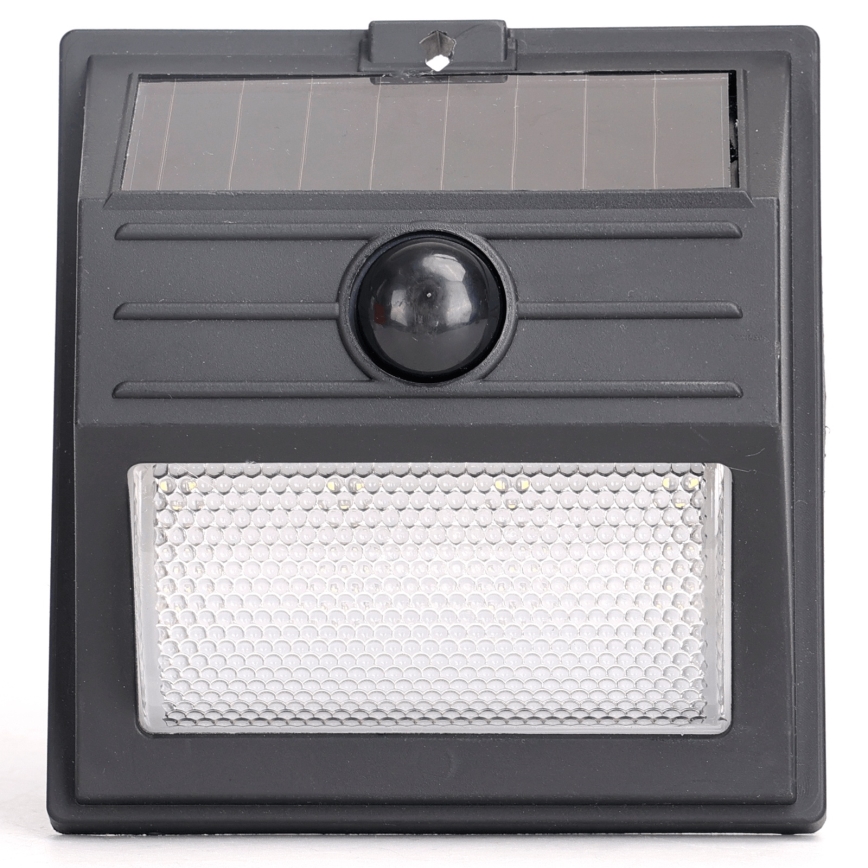 Aigostar - Candeeiro solar LED com sensor, 3,7 V, 6500 K, 500 mAh, IP65, preto