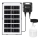 Aigostar - Candeeiro solar LED com sensor LED/35W/12V 3000 mAh 6500K IP65 Ø 10 cm + comando remoto