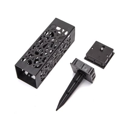 Aigostar - Candeeiro solar LED LED/0,006W/1,2V 28,5cm preto 100 mAh 6500K  IP44