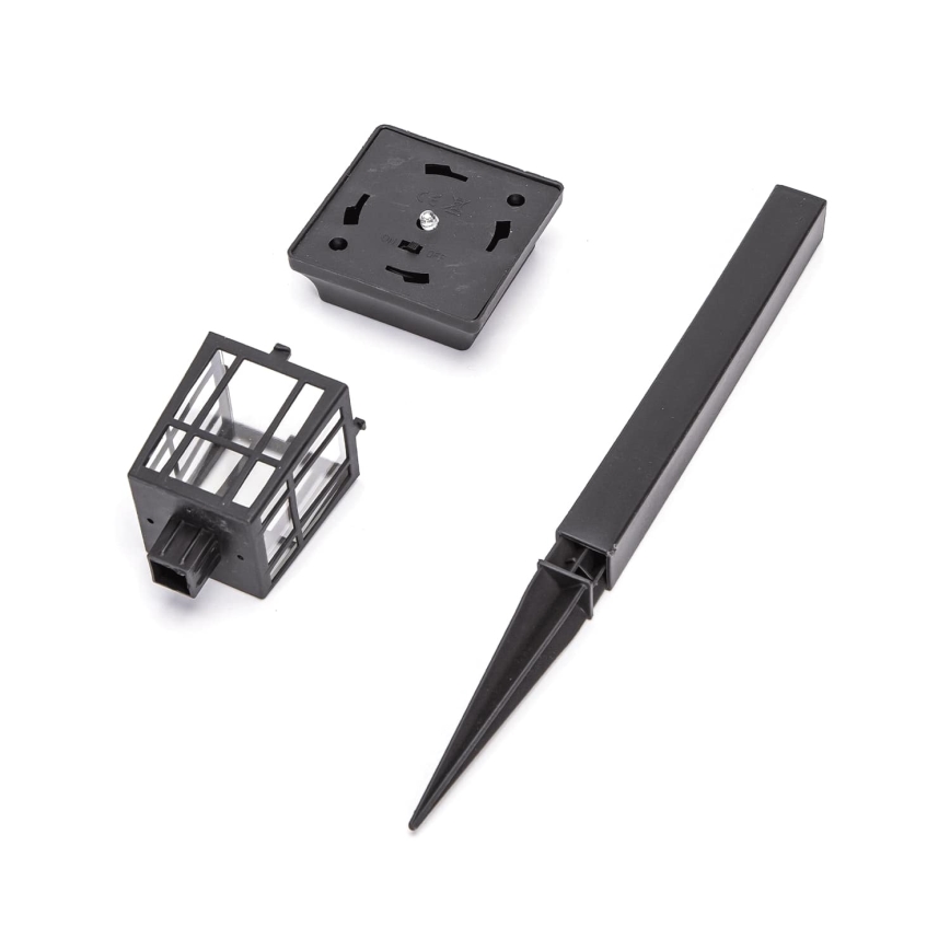 Aigostar - Candeeiro solar LED LED/0,006W/1,2V 32 cm 40 mAh preto 6500K IP44