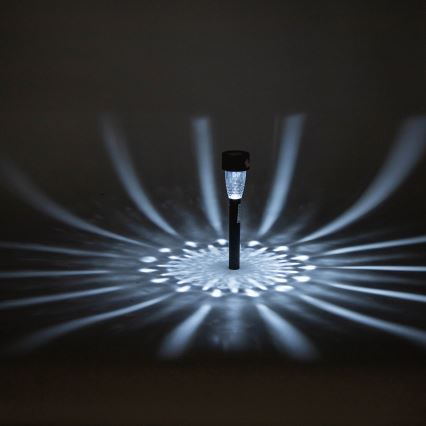 Aigostar - Candeeiro solar LED LED/0,006W/1,2V 40 mAh 6500K IP44 29,7 cm