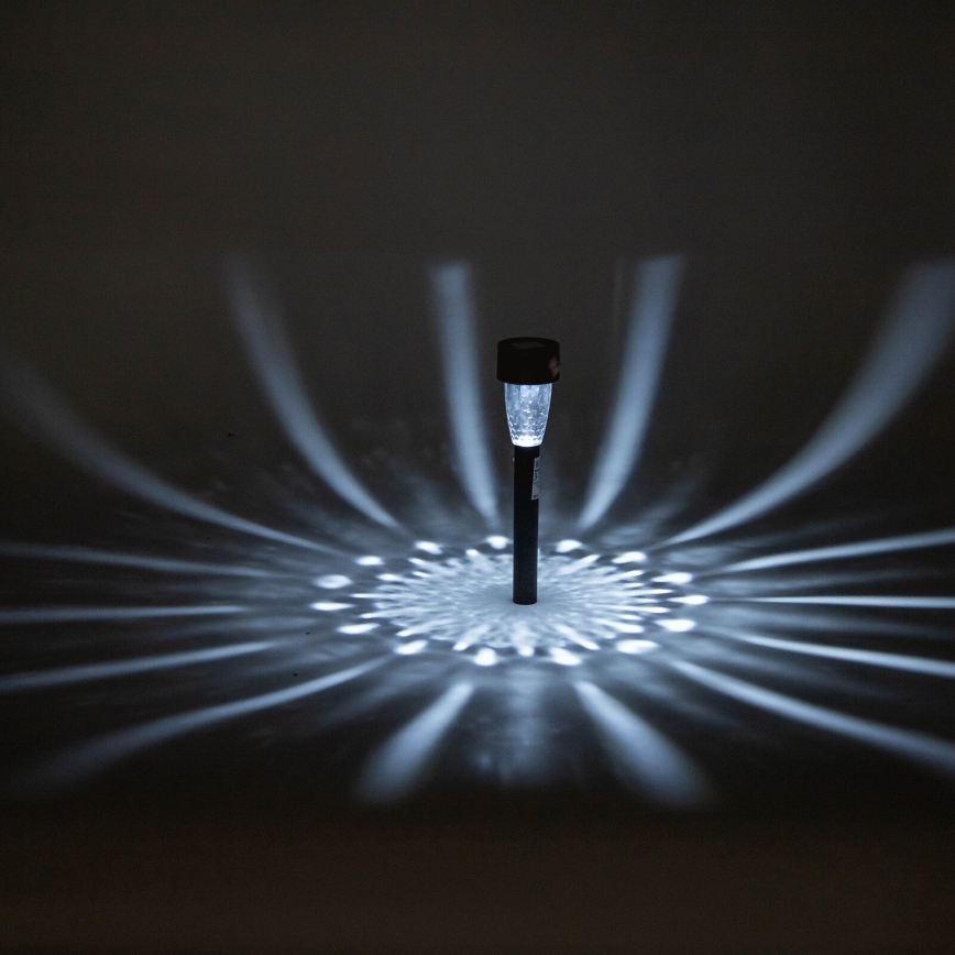 Aigostar - Candeeiro solar LED LED/0,006W/1,2V 40 mAh 6500K IP44 29,7 cm