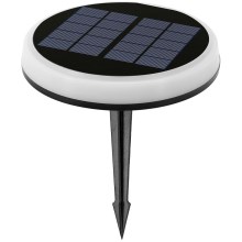 Aigostar - Candeeiro solar LED LED/0,6W/2V diâmetro 16,5 cm 3000K/4000K/6500K IP65 preto
