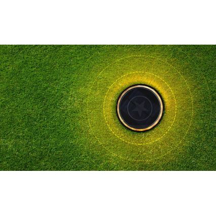 Aigostar - Candeeiro solar LED LED/0,6W/5,5V 24,5 cm 500 mAh 3200K IP66 preto