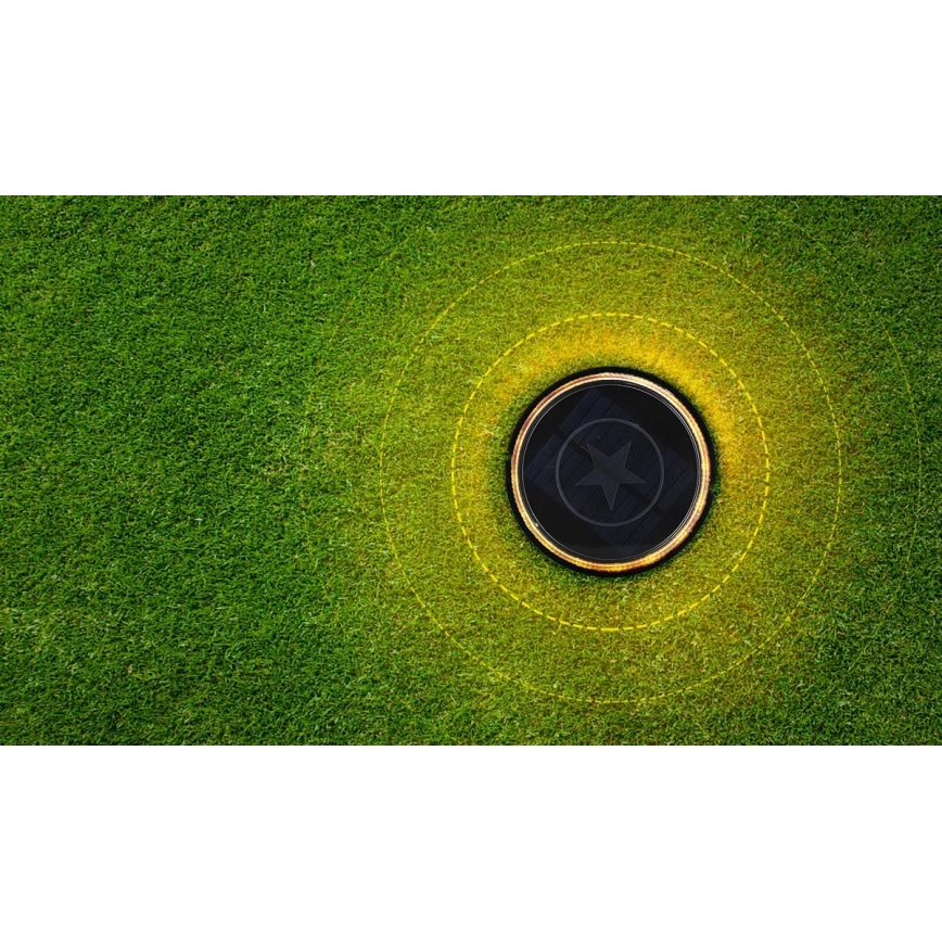 Aigostar - Candeeiro solar LED LED/0,6W/5,5V 24,5 cm 500 mAh 3200K IP66 preto