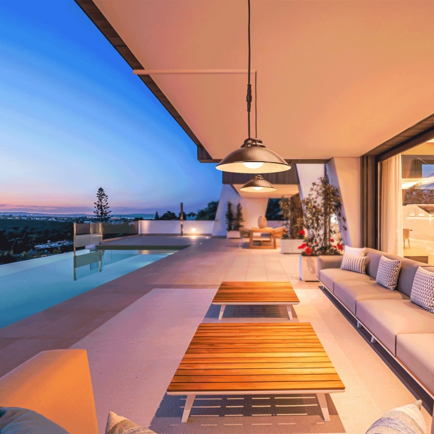 Aigostar - Candeeiro suspenso LED com regulação LED/3,2V 3000K/4000K/6500K 5000 mAh IP65 + comando