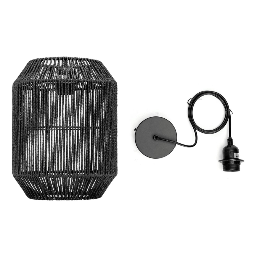 Aigostar - Candeeiro suspenso 1xE27/60W/230V preto