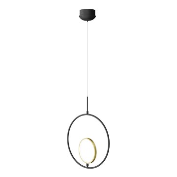 Aigostar - Candeeiro suspenso LED LED/15W/230V 2700K preto/dourado